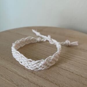Pure White Woven Bracelet